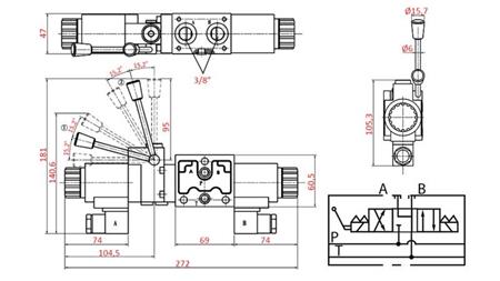 VANNE MANUELLE ET ÉLECTROMAGNÉTIQUE HYDRAULIQUE YEAT-ENSEMBLE 12V N6