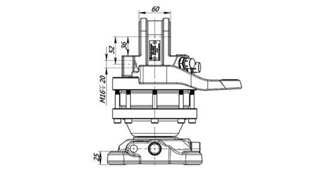 ROTATEUR HYDRAULIQUE 3000/1500 KG AVEC FLANGE