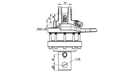 HYDRAULIC ROTATOR 5500/3250 KG WITH AXLE