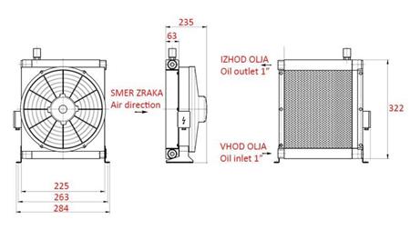 ECO OIL COOLER DC 12V 30-100 LIT