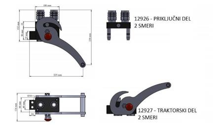 COUPLAGE MULTI-FASTER 2 voies BSP1/2 NOUVEAU TYPE COMPLET