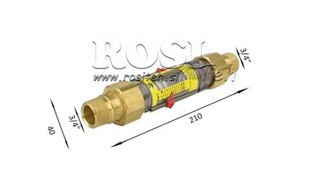 CSŐ ÁRAMLÁS MÉRŐ 15-60 lit/perc