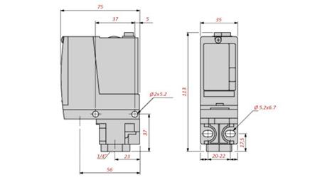 CHAVE DE PRESSÃO AJUSTÁVEL SIMPLES 20-300BAR XMLA300D2S11