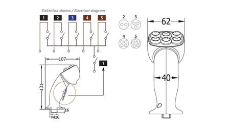 MANETTE DE TÉLÉCOMMANDE ROSI JOYSTICK - 2 BOUTONS