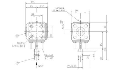 KUTNI REDUKTOR TB-19J 1,46:1 (23HP-16,9kW)