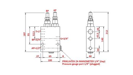 VÁLVULA DE DUPLA VELOCIDADE CUBE HI-LO VABP , G 3/4