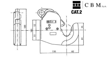 automaattinen koukku hydraulisten kuljetukseen kategoria 2