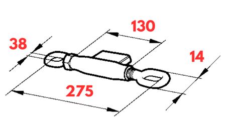 TENSIONNEUR 20x2.5/275mm