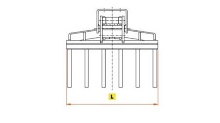 GØDNINGSGAFLER FOTB 6 GAFLER - dimensioner