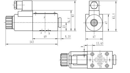 CETOP 3_1 DIMENZIJE COIL 3A