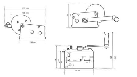 GUINCHO MANUAL DWK 12 - 540 kg