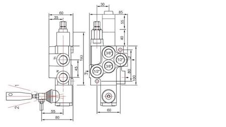 HYDRAULIC VALVE 1xP40 FLOATING