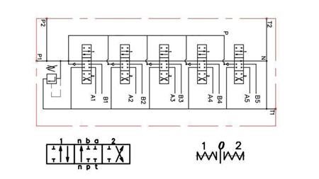 HIDRAULIKUS VEZÉRLŐTÖMB 5xZ80