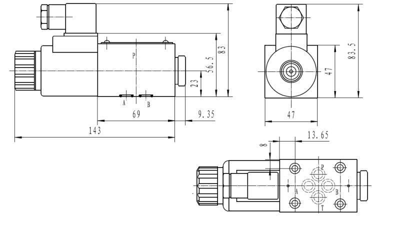 DIMENSÕES DA BOBINA CETOP 3_1 41A