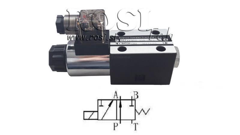 VÁLVULA ELETROMAGNÉTICA HIDRÁULICA CETOP 3 12/24/230V N41A