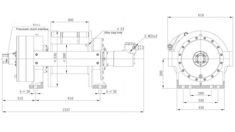 HIDRAULIČNO VITLO DWHI 660 HD - 30000 kg