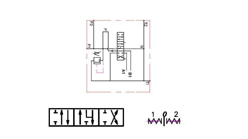 HIDRAULIKUS VEZÉRLŐTÖMB 1xZ80 + HIDROMOTOR D1