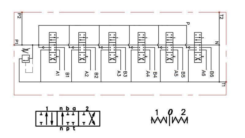 HIDRAULIKUS VEZÉRLŐTÖMB 6xZ80 + 2x JOYSTIC