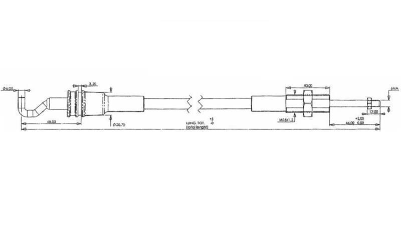 PLETENICA L=3000 - MORSE-dimenzije
