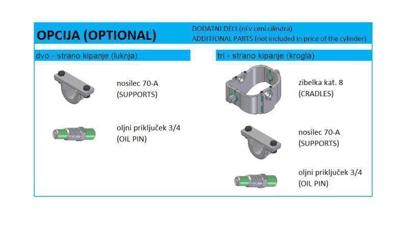 6064S -KIPPZYLINDER STANDARD/KUGEL 6 STUFEN HUB 2100 FI 240